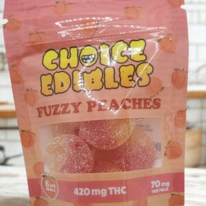 Choice Edibles Fuzzy Peaches 420mg